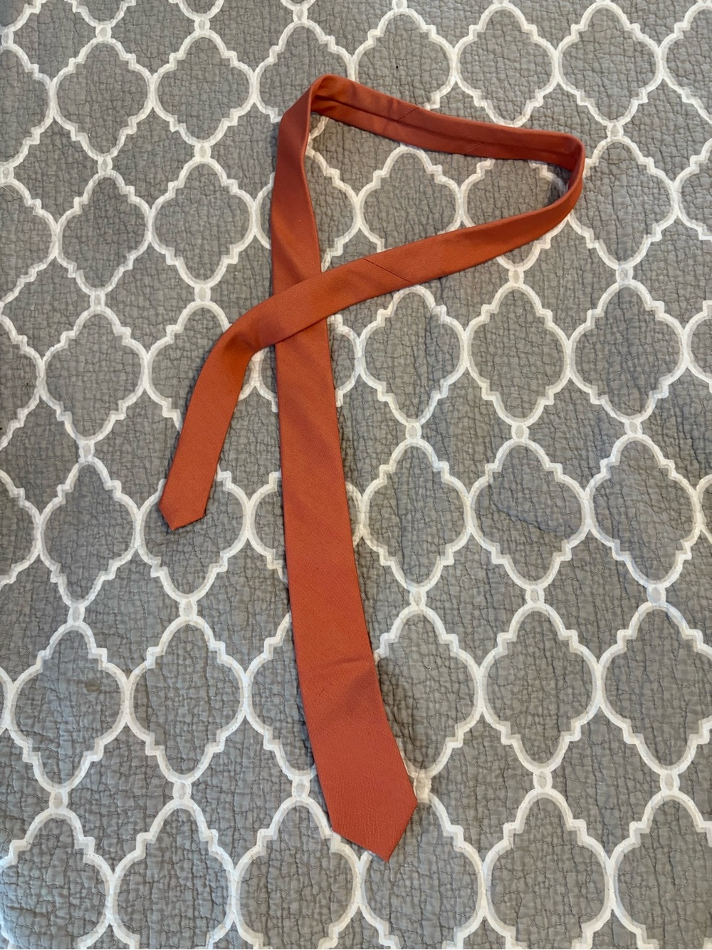 Birdy Grey Burnt Orange Tie